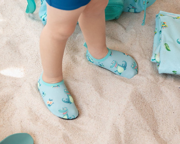 KioKids Verde Cocodrilos Eur 23 Zapatos Acuáticos Infantiles Playa Piscina