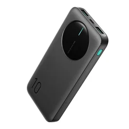 Joyroom JR-PBF12 - Powerbank 10000mAh con 2 Puertos USB-A y 1 USB-C para Carga Rápida 2.4A - Batería Externa Portátil Compacta - Negro