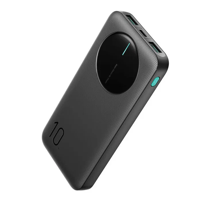 Joyroom JR-PBF12 - Powerbank 10000mAh con 2 Puertos USB-A y 1 USB-C para Carga Rápida 2.4A - Batería Externa Portátil Compacta - Negro