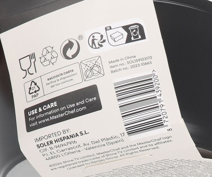 Masterchef Cazo de 16 cm de Aluminio Forjado, 2.8 mm, 3 Capas (6 Unidades) Masterchef Cazo de 16 cm de Aluminio Forjado, 2.8 mm, 3 Capas (6 Unidades)