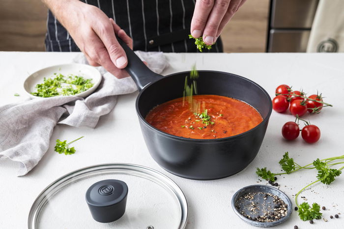 Masterchef Cazo de 16 cm de Aluminio Forjado, 2.8 mm, 3 Capas (6 Unidades) Masterchef Cazo de 16 cm de Aluminio Forjado, 2.8 mm, 3 Capas (6 Unidades)