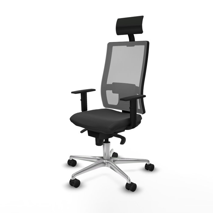 PIQUERAS Y CRESPO Silla de oficina Horna con mecanismo Sincro, Gris PIQUERAS Y CRESPO Silla de oficina Horna con mecanismo Sincro, Gris