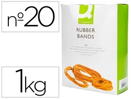 Q-connect Gomillas Elasticas Numero 20 200 x 2 mm 1000 gr