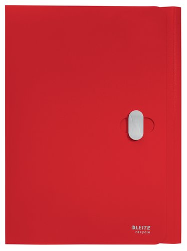 Leitz Carpeta Recycle de 3 solapas Rojo A4