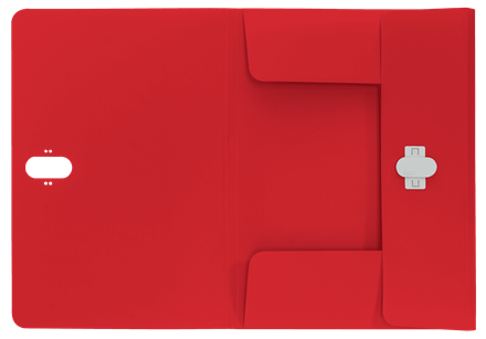 Leitz Carpeta Recycle de 3 solapas Rojo A4