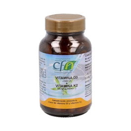 CFN Vitamina D3+K2 60 Cap. Indicada en Osteoporosis, Osteopenia, Artrosis y Enfermedades Cardiovasculares
