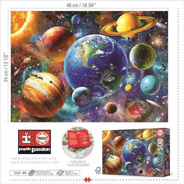 Educa Puzzle 500 Piezas Sistema Solar