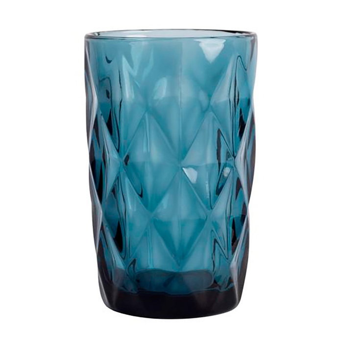San Ignacio Vaso de cristal con relieve modelo Aqua, 350 ml, 4 uds San Ignacio Vaso de cristal con relieve modelo Aqua, 350 ml, 4 uds