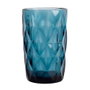 San Ignacio Vaso de cristal con relieve modelo Aqua, 350 ml, 4 uds