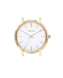 Watxandco Reloj WXCA3035 para Mujer, Caja Dorada 38mm