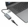 Equip Adaptador de red USB-C a RJ45 2,5 Gbps + USB-A Gris