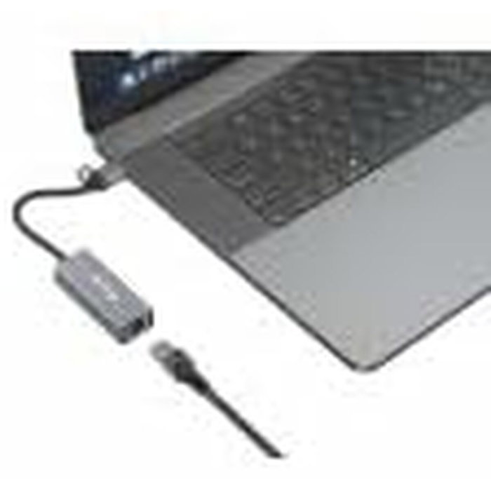 Equip Adaptador de red USB-C a RJ45 2,5 Gbps + USB-A Gris Equip Adaptador de red USB-C a RJ45 2,5 Gbps + USB-A Gris
