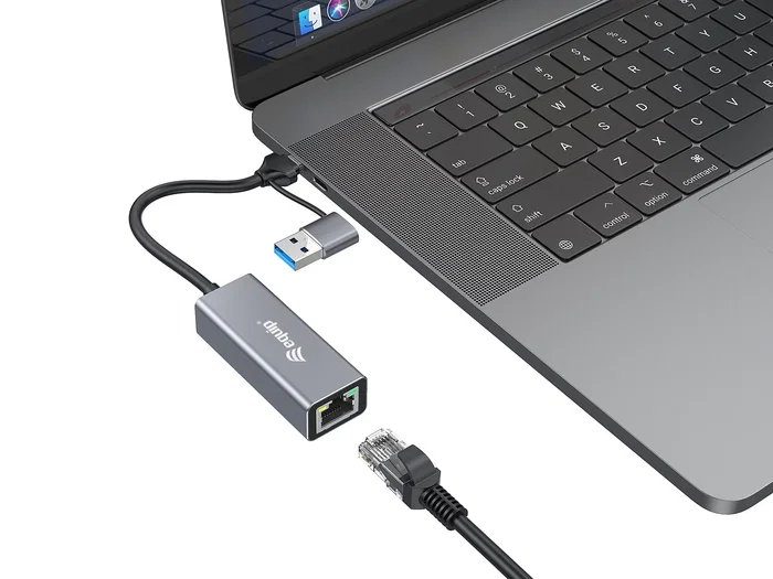 Equip Adaptador de Red USB-C y USB-A a 2.5 Gigabit Ethernet RJ45