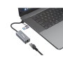EQUIP Adaptador de red USB-C y USB-A a 2.5 Gigabit Ethernet RJ45, Gris