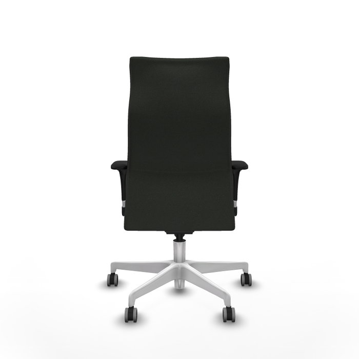 PIQUERAS Y CRESPO Sillón Albacete Negro con Base Blanca y Mecanismo Sincro PIQUERAS Y CRESPO Sillón Albacete Negro con Base Blanca y Mecanismo Sincro