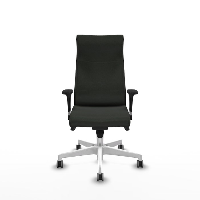PIQUERAS Y CRESPO Sillón Albacete Negro con Base Blanca y Mecanismo Sincro PIQUERAS Y CRESPO Sillón Albacete Negro con Base Blanca y Mecanismo Sincro