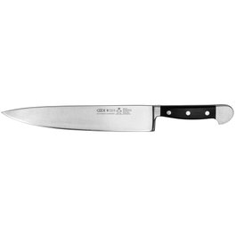 Güde Alpha Cuchillo de Cocina 26 cm POM Negro 1805/26 de Acero Inoxidable de una sola pieza inevitablemente versátil para picar y cortar.展开
