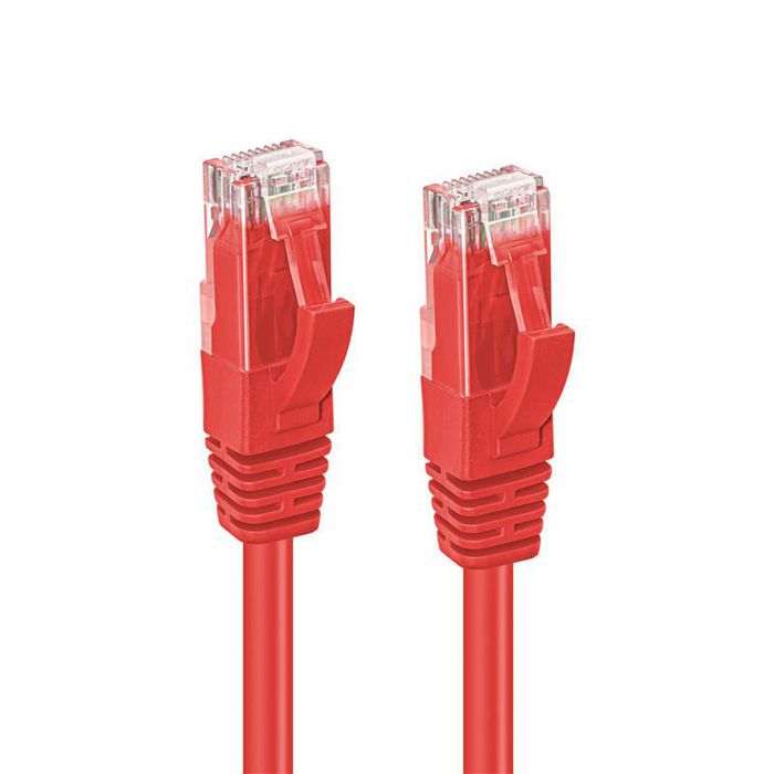 MicroConnect Cable de Red CAT6A UTP 15m, Rojo