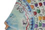 DKD Home Decor Decoración de Pared de Hierro Pez Azul