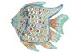 DKD Home Decor Decoración de Pared de Hierro Pez Azul