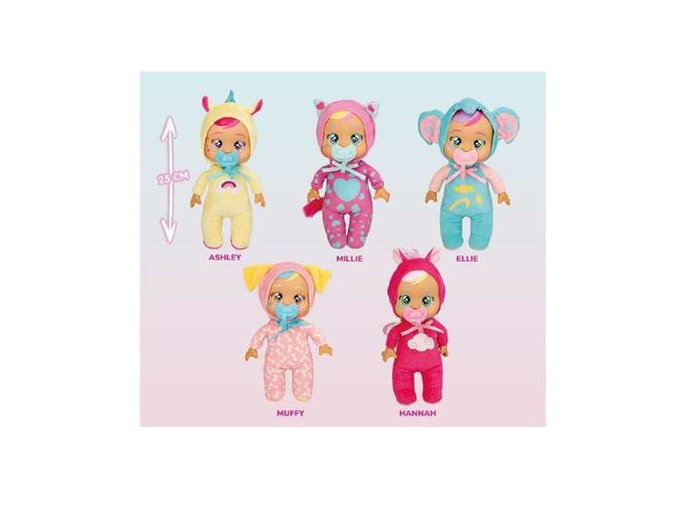 Muñeco bebe lloron tiny cuddles 26 cm con pijama y chupete ¡listos para ir a la guardería! lloran lágrimas de verdad - modelos surtidos
