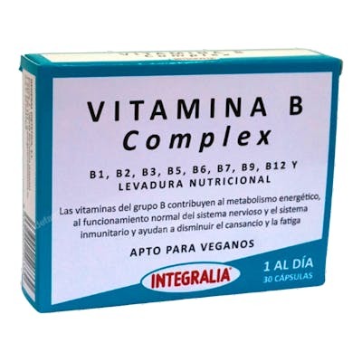 INTEGRALIA Vitamina B Complex 30 cápsulas INTEGRALIA Vitamina B Complex 30 cápsulas