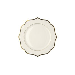 Le Coq Plato 28 cm Iónica New Bone China - Juego de 6 Piezas