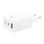 TNB Cargador GaN 65W con 2 USB-C y 1 USB-A - Blanco