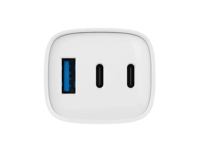 TNB Cargador GaN 65W con 2 USB-C y 1 USB-A - Blanco