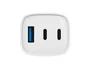 TNB Cargador GaN 65W con 2 USB-C y 1 USB-A - Blanco