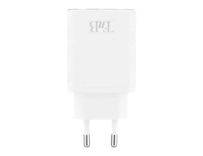TNB Cargador GaN 65W con 2 USB-C y 1 USB-A - Blanco