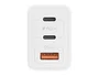 TNB Cargador GaN 65W con 2 USB-C y 1 USB-A - Blanco