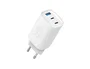 TNB Cargador GaN 65W con 2 USB-C y 1 USB-A - Blanco