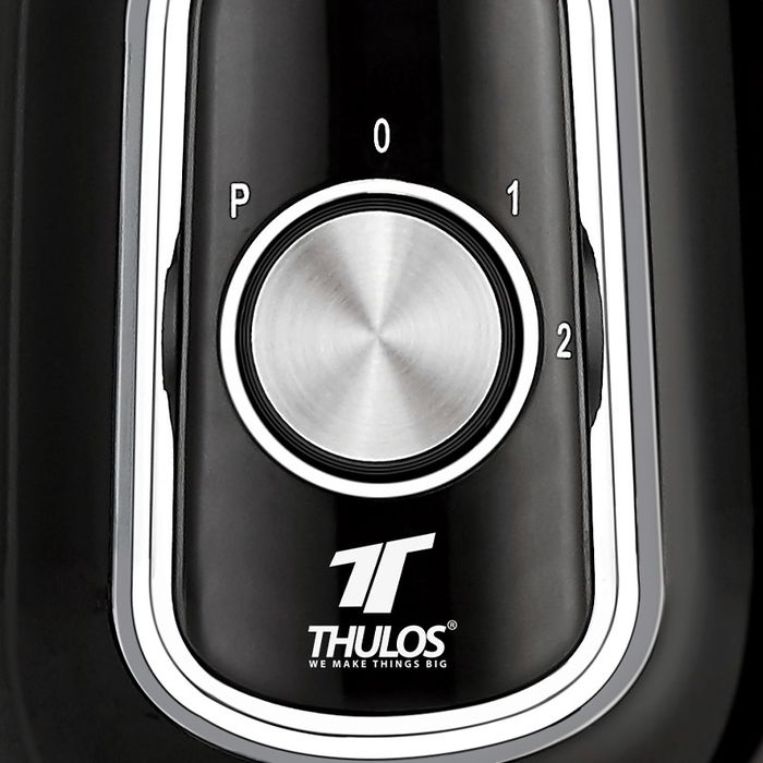 Thulos Batidora de Vaso BV105 - 500W, Vaso de Cristal 1.5 Litros con Función Pulse, Cuchilla Acero Inoxidable 4 Hojas, 2 Velocidades