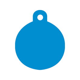 Placa identificativa para collar Imarc Circle Azul