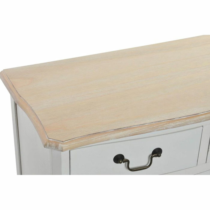 DKD Home Decor Cómoda de Madera Versalles3 Blanco y Natural DKD Home Decor Cómoda de Madera Versalles3 Blanco y Natural