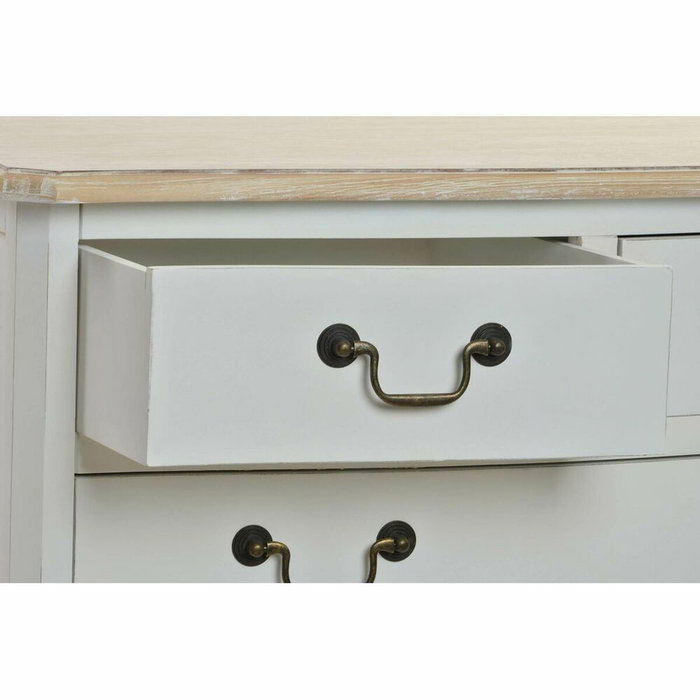 DKD Home Decor Cómoda de Madera Versalles3 Blanco y Natural DKD Home Decor Cómoda de Madera Versalles3 Blanco y Natural