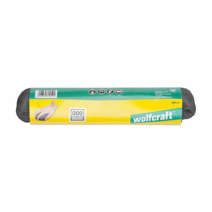 Wolfcraft Lana de acero de grano 000, 200g Wolfcraft Lana de acero de grano 000, 200g