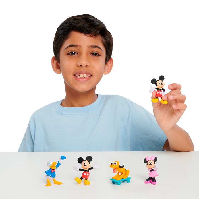 Just Play Pack 5 Figuras Mickey Mouse Disney Coleccionables +3 años - Mickey, Minnie, Donald, Pluto - Multilingüe