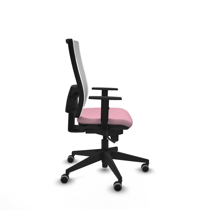 PIQUERAS Y CRESPO Silla de oficina Horna Rosa y Blanco con mecanismo Sincro PIQUERAS Y CRESPO Silla de oficina Horna Rosa y Blanco con mecanismo Sincro