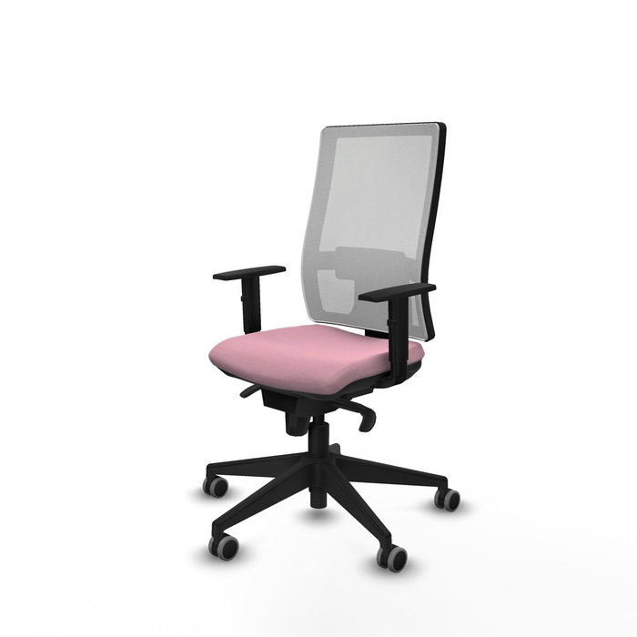 PIQUERAS Y CRESPO Silla de oficina Horna Rosa y Blanco con mecanismo Sincro PIQUERAS Y CRESPO Silla de oficina Horna Rosa y Blanco con mecanismo Sincro
