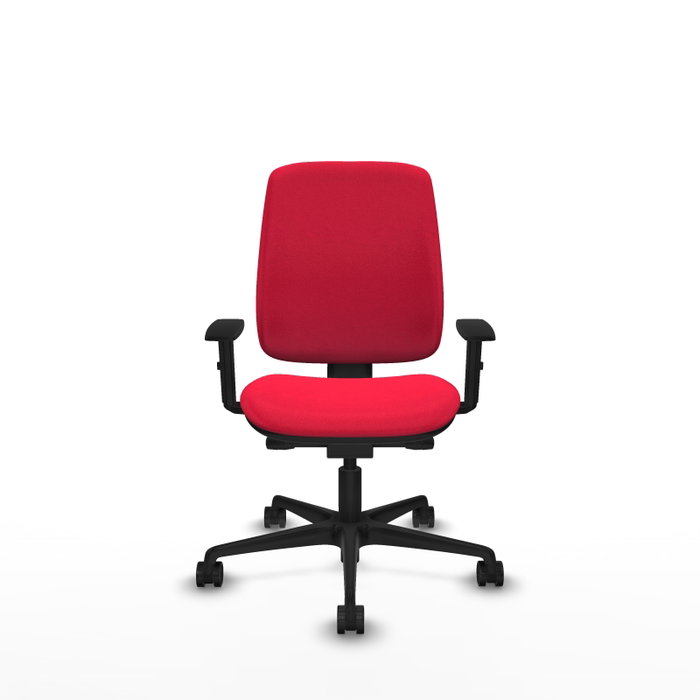 PIQUERAS Y CRESPO Silla de oficina Alares Rojo con mecanismo Sincro/Traslack y brazos 1D PIQUERAS Y CRESPO Silla de oficina Alares Rojo con mecanismo Sincro/Traslack y brazos 1D
