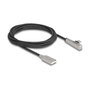 DeLOCK Cable USB 2.0 Tipo-A a USB Tipo-C™ angular con LED y carga rápida 60 W 2 m