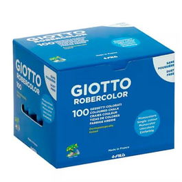 Giotto Robercolor Tiza Azul Antipolvo Caja de 100
