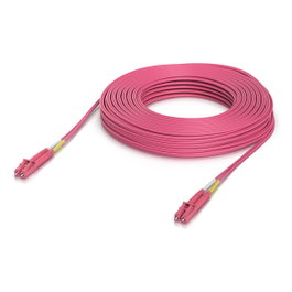 Ubiquiti UACC-OFC-M2-LULU-30M Cable de parcheo de fibra óptica OM4 LC/LC 30m Rosa