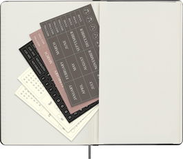 Moleskine DHUNDB12WN301 Agenda 12 Meses Semanal Sin Fecha Tapa Dura L 13 x 21 cm Negra