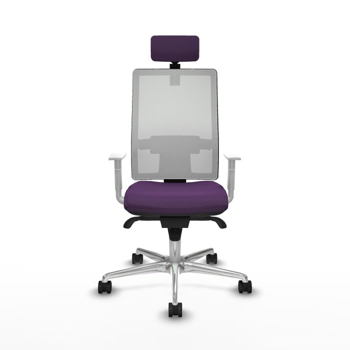PIQUERAS Y CRESPO Silla de oficina Horna con mecanismo Sincro, Morado y Blanco PIQUERAS Y CRESPO Silla de oficina Horna con mecanismo Sincro, Morado y Blanco