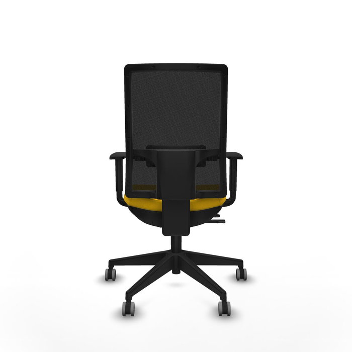 PIQUERAS Y CRESPO Silla de oficina Horna con mecanismo Sincro/Traslack Amarillo/Negro