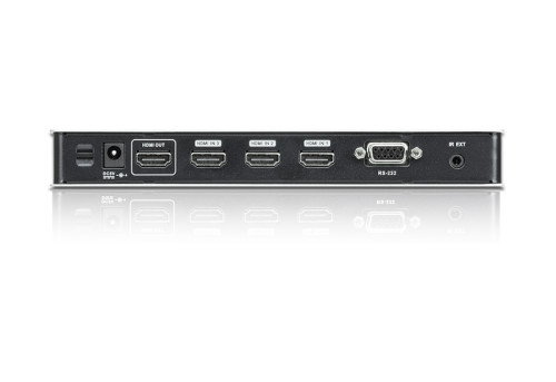 Aten VS481B-AT-G Selector/Conmutador HDMI 4K 4 Puertos 4x1, 3840x2160@30Hz, Soporte 3D, RS-232, Negro/Blanco, Metal Aten VS481B-AT-G Selector/Conmutador HDMI 4K 4 Puertos 4x1, 3840x2160@30Hz, Soporte 3D, RS-232, Negro/Blanco, Metal