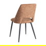 Silla Jaspeado Marrón Tejido-Metal 50 X 57 X 81 cm (Set de 2)